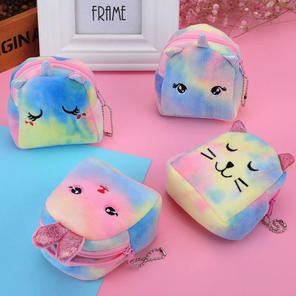 

3 шт., кошелек для монет, сумка для мелочи с героями мультфильмов, детский декоративный кошелек, кошелек на молнии, подарок для детей, девочек