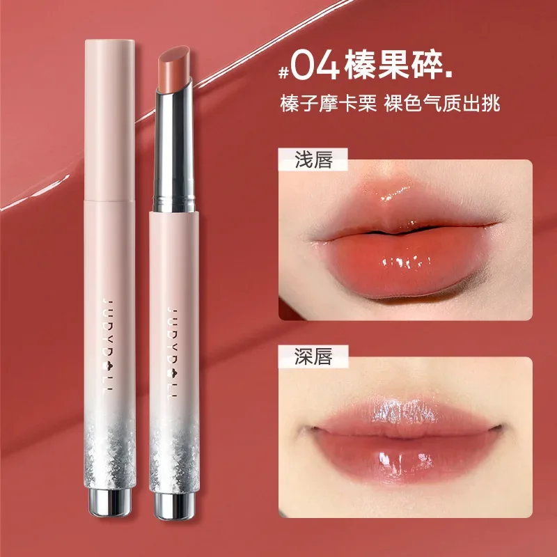 Judydoll-Rouge à Lèvres Liquide, Gelée de Clip, Scintillant, Hydratant Naturel, Solide, Brcorporelle, Maquillage, Cosmétiques