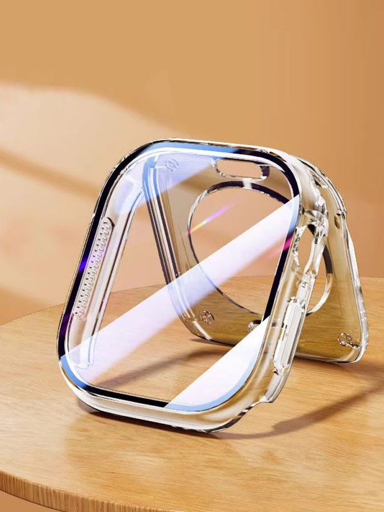 Screen Protector for Apple Watch Case 46mm 42mm 45mm 44mm 49mm 41mm 40mm Tempered Glass iWatch Series 11 10 7 8 9 SE 6 5 Ultra 3