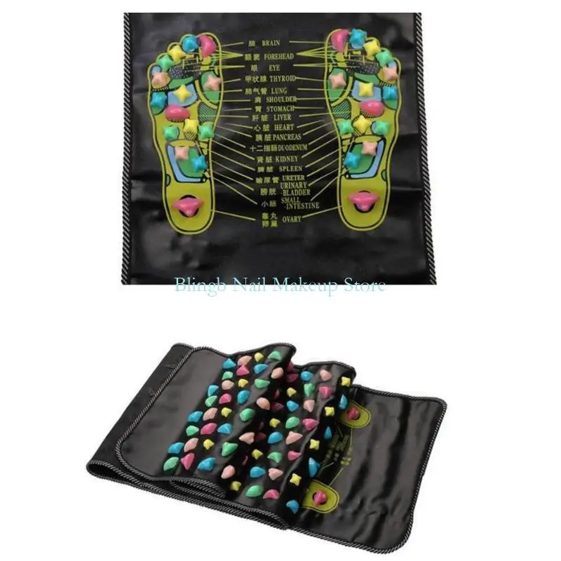 28TA Functional Reflexology Foot Mat For Heel Spurs Relief Enhances Circulation And Reduces Fatigue Reflexology Mat for Foot
