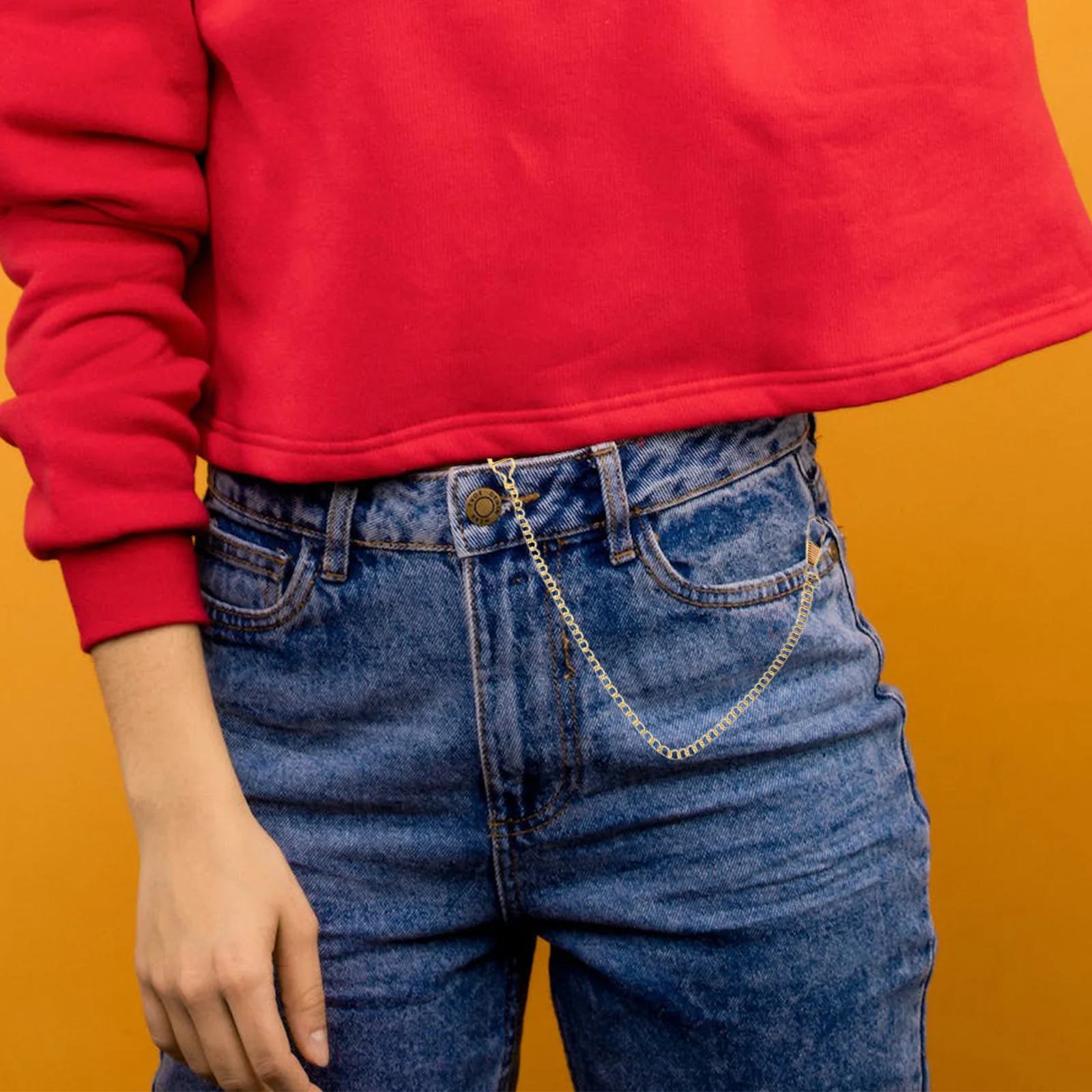 

5pcs Vintage Pocket Watch Retro Alloy Waistcoat Jean Pants Chain For Men Business Casual Outfit Accessory Belt Wallet Vest Chain