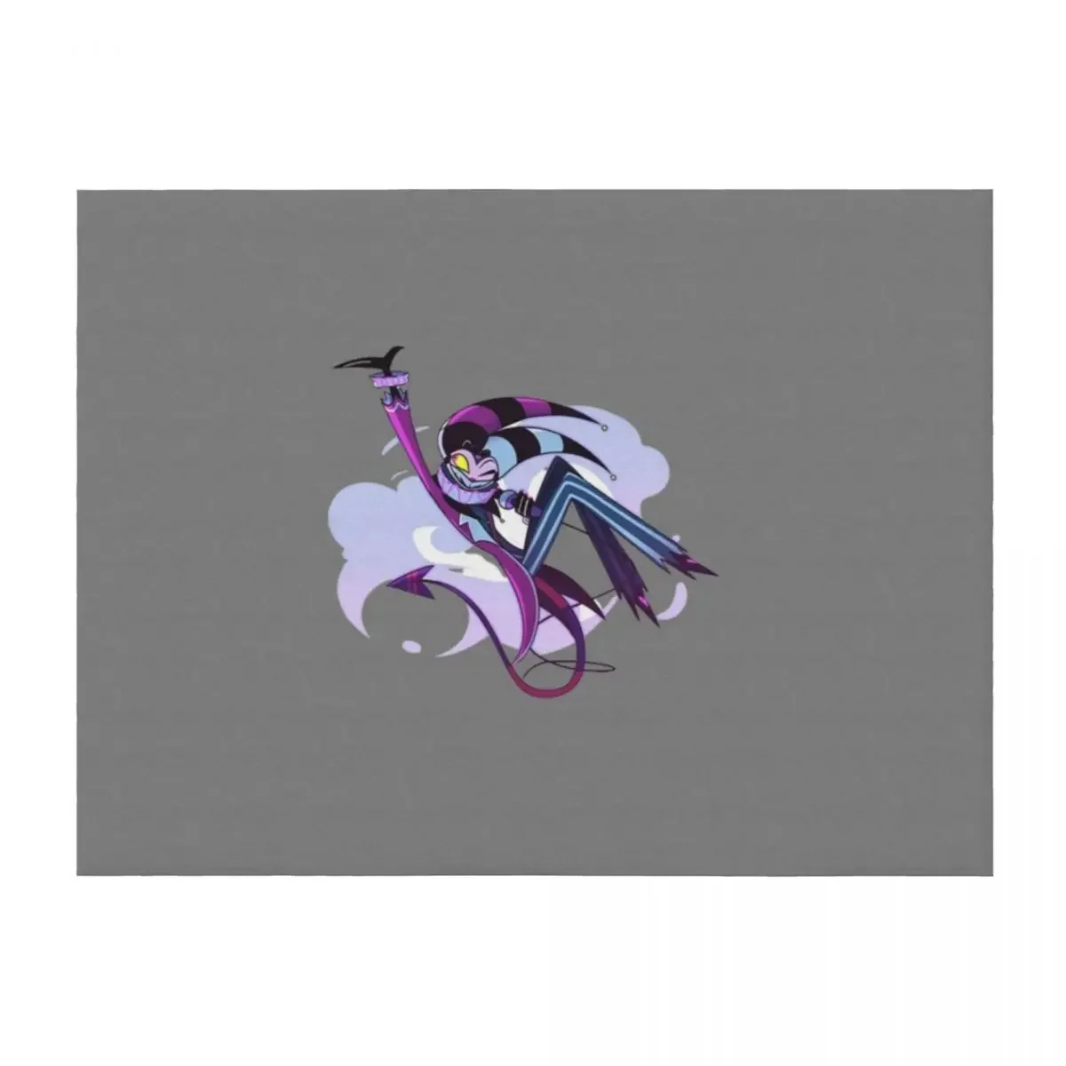 

Helluva Boss - Fizzarolli Throw Blanket Beach Flannel Fabric Cute Plaid Thermals For Travel Blankets