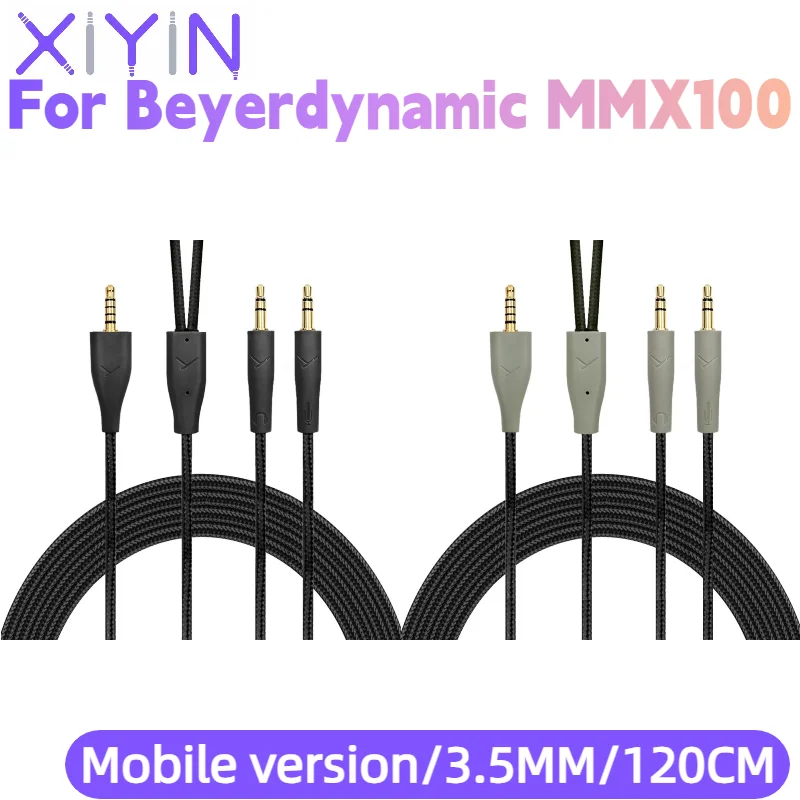 3.5mm Plug Computer version/Mobile version Professional Gaming Headset Replacement Audio Cable for Beyerdynamic MMX100 Headsets