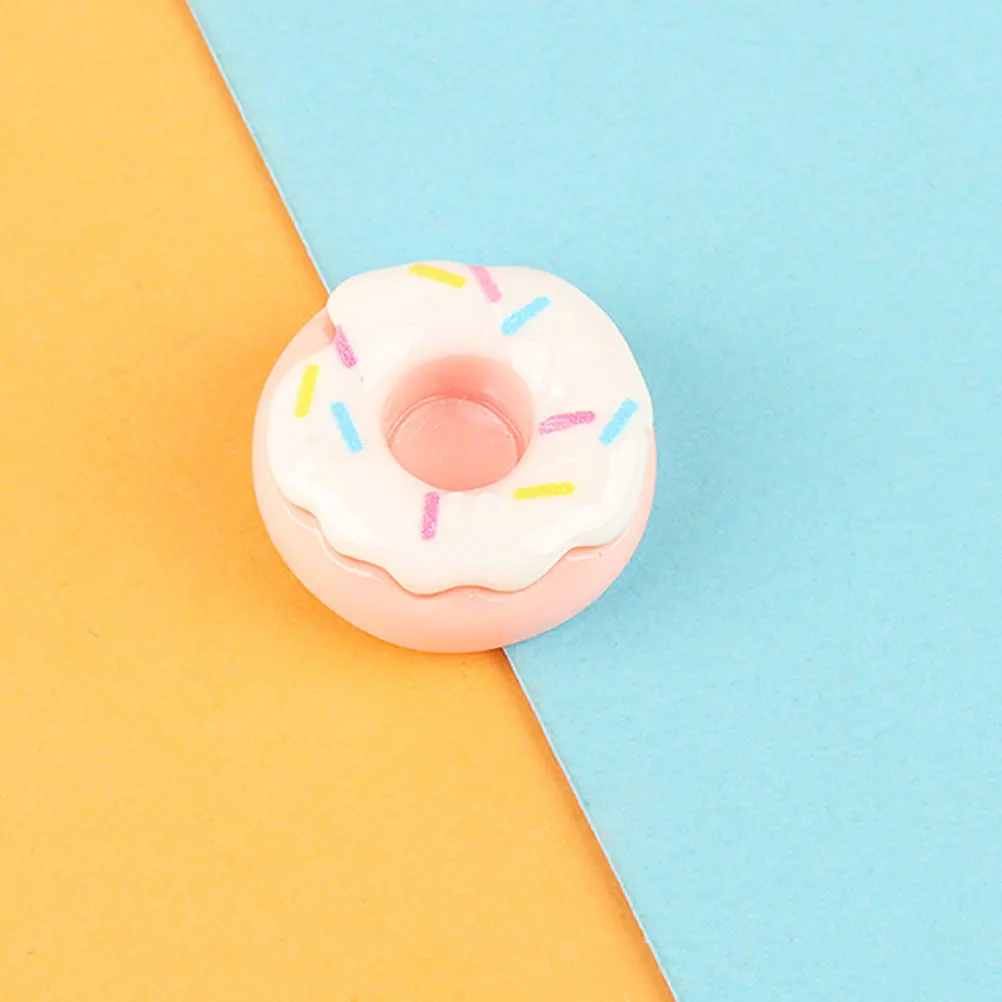 20개 미니어처 도넛 시뮬레이션 세트 사실적인 작은 컬러풀한 모형 음식 소품 DIY 장식 미니 하우스 주방 액세서리 사진 촬영용