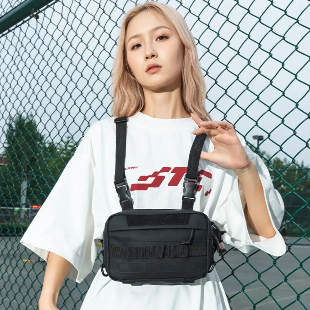 

Adjustable Running Vest Backpacks Waterproof Lightweight Sports Chest Pack Nylon Durable Camping Bum Bags Phone Storage