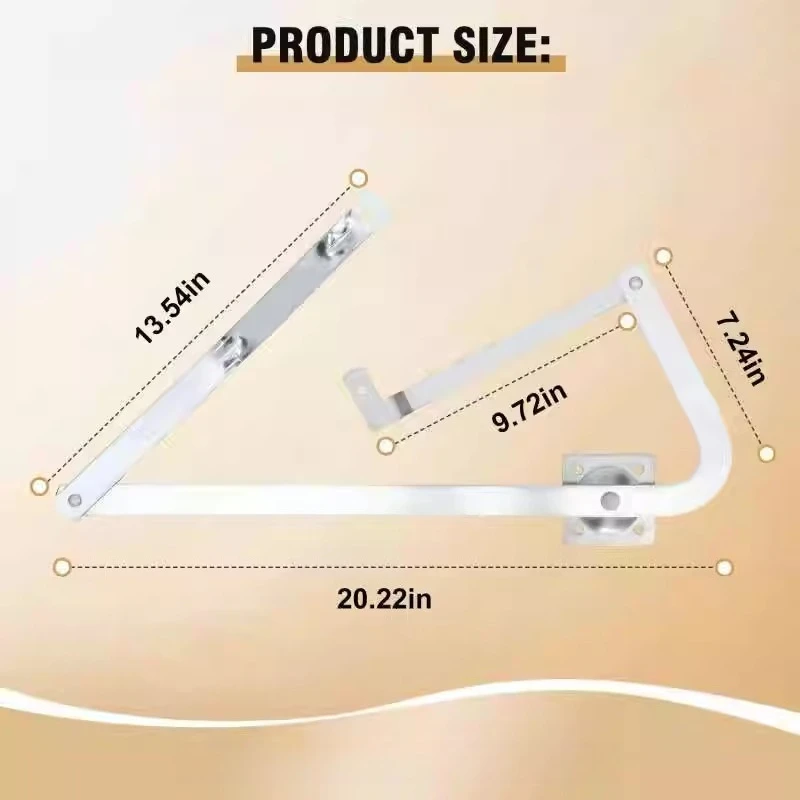 ذراع مفصل سلم قابل للطي قابل للطي للباب العليلي متوافق مع Werner Mk5، WU2210، W2208، W2210