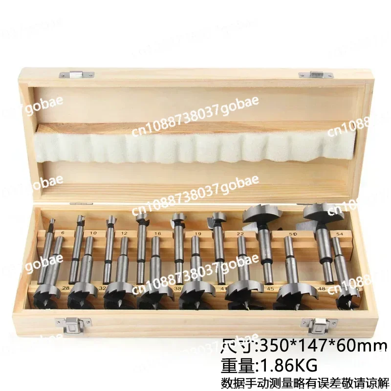 Multi-Tooth Flat Wing Wood Hole Cutter Auger Drill Bit Round Shank Hinge Drilling Tool for Door Window Cabinet
