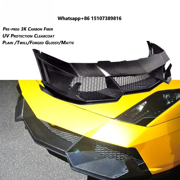 Carbon Fiber Front Bumper Front Lip for Galardo LB540 LB550 LB560 2009-2014
