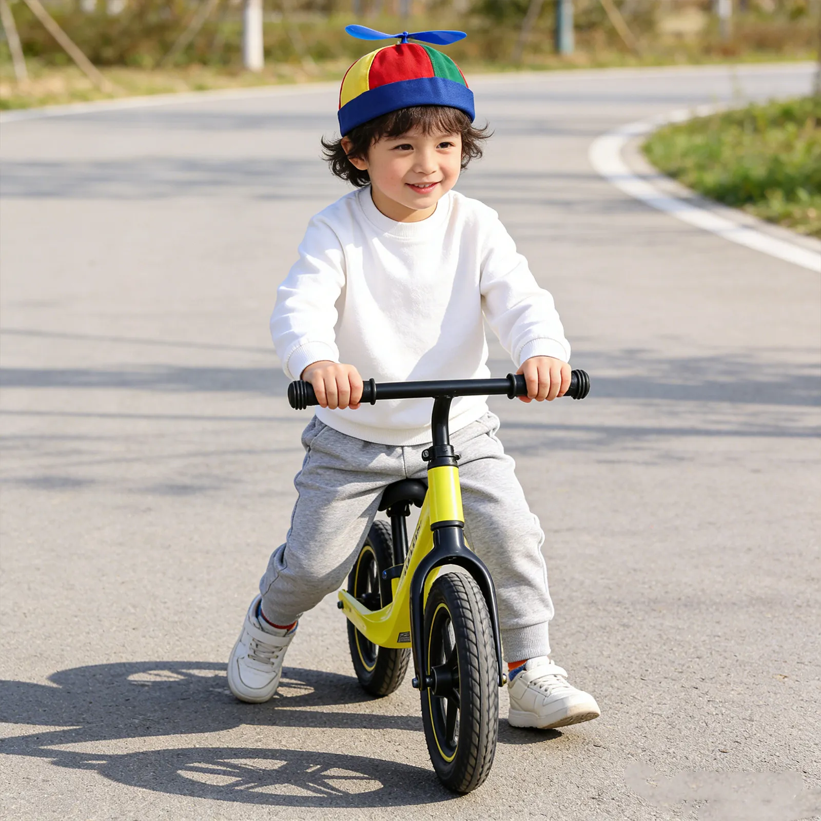 Colorful Detachable Dragonfly Propeller Hat Cotton Baseball Cap Kids Outdoor Summer Beach Adjustable Fun Pinwheel Beanie Kids