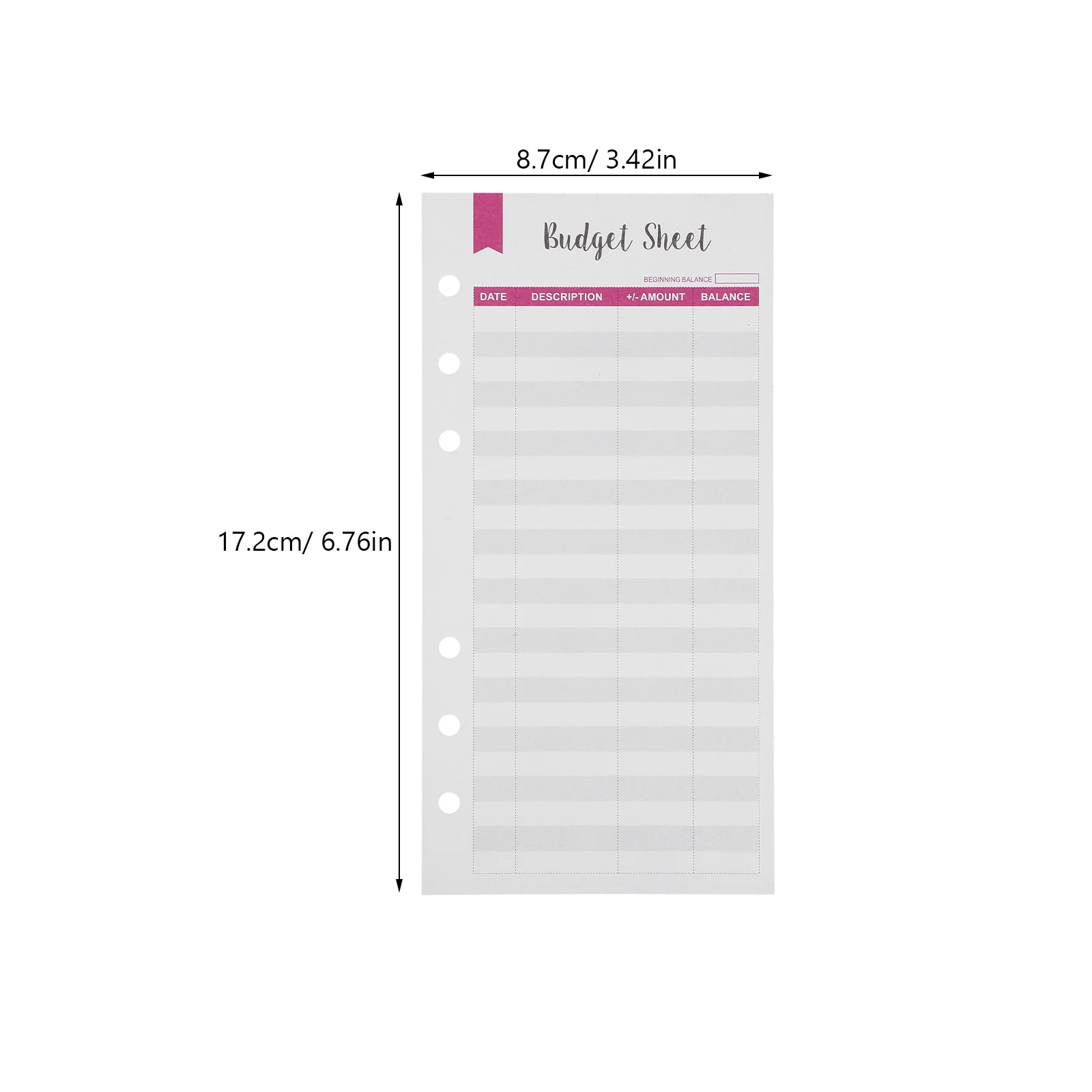 12 قطعة أوراق الميزانية منظم الأموال القابل لإعادة الملء 6-حلقة A6 ورقة سميكة متتبع النفقات اليومية للتمويل الشخصي مكتب المنزل #6