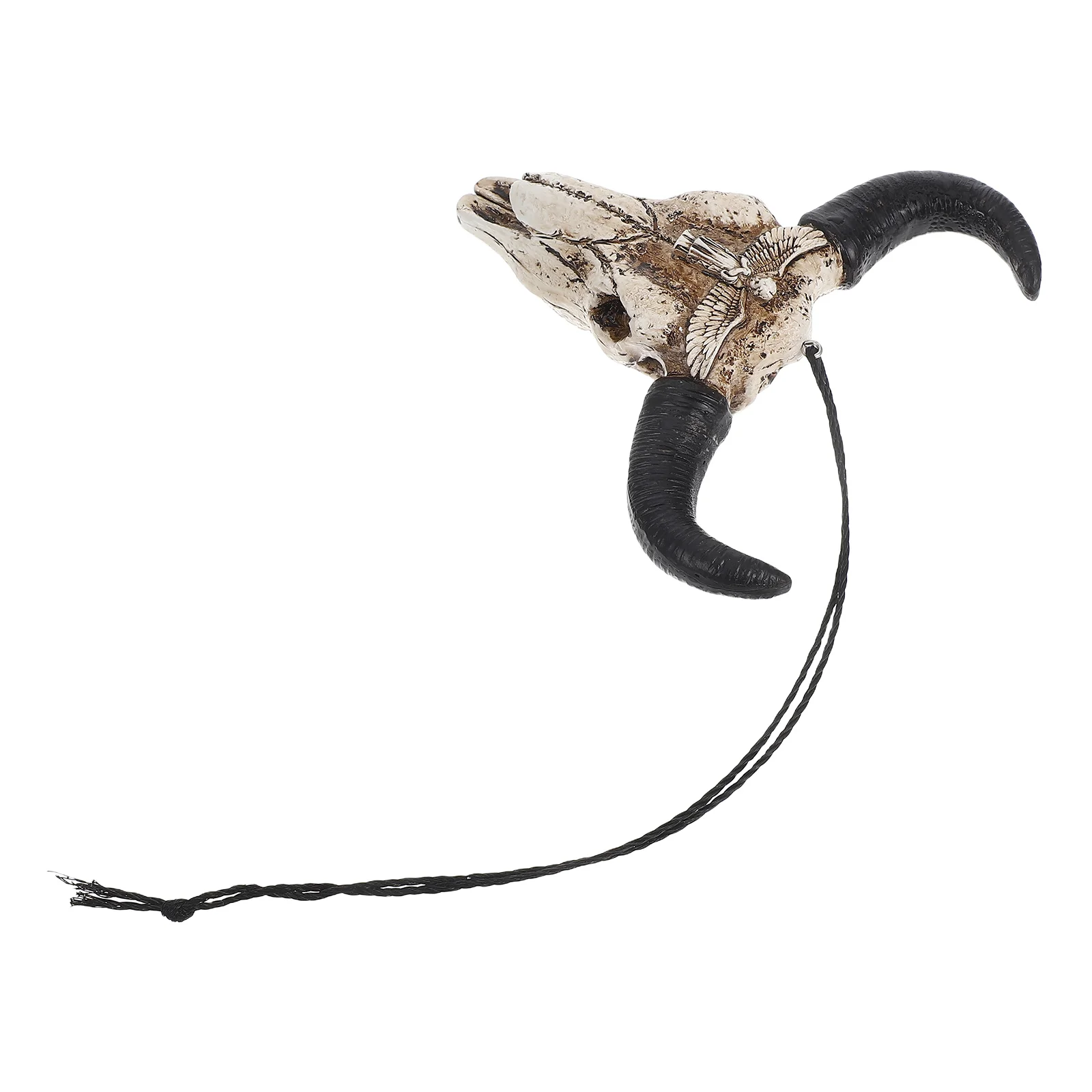 

Cow Horn Wall Decoration Skull Head Ornament Bull Resin Animal Vintage