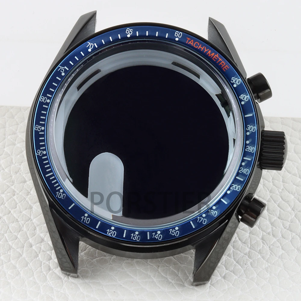 

Black 40mm VK63 Case 316L Stainless Steel for Chronograph VK63 VK64 Movement 32.5mm Dial 100 Meters Waterproof Watch Case