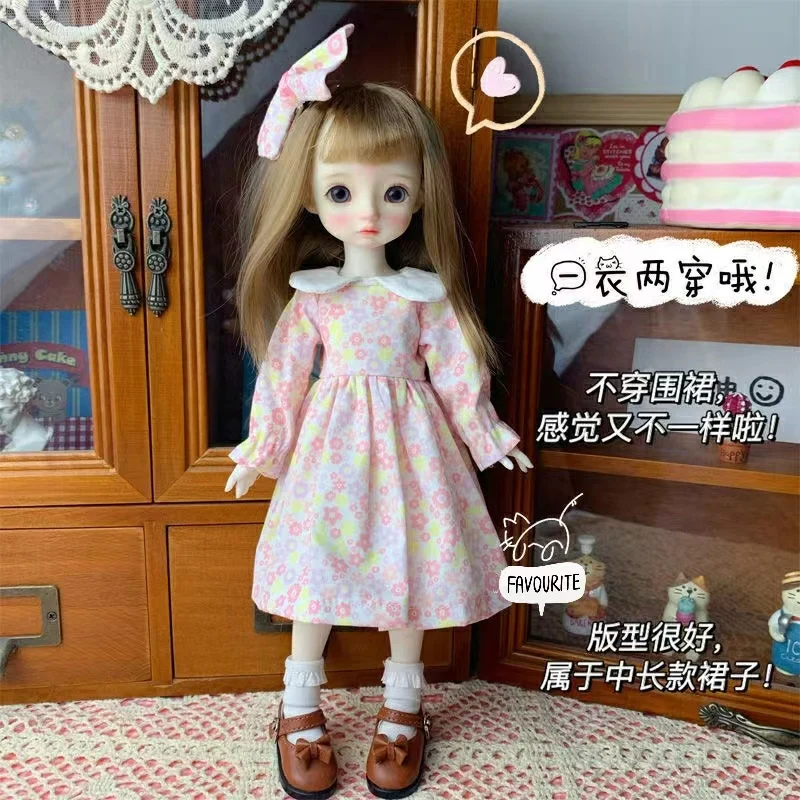 

1/6 Bjd doll Pastoral rose powder dress skirt 30cm toy cloth (Fit ,Azone,ICY, JerryB, 1/6 Doll Accessories)8617155