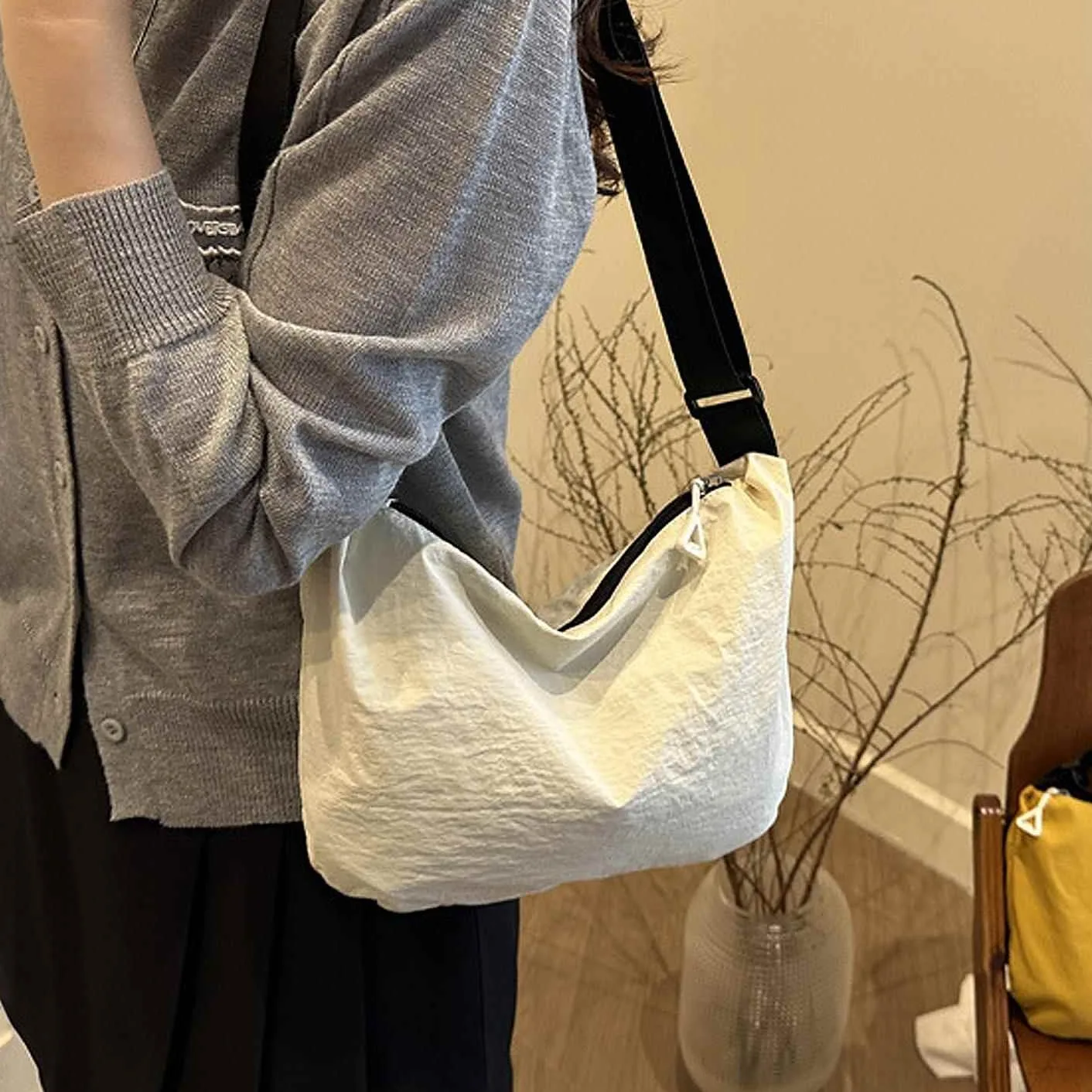 2025-novo-coreano-sle-simples-ombro-unico-sacola-feminina-casual-versatil-viajando-hobo-saco-estudante-classe-bolsa