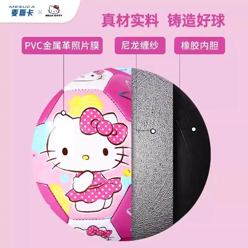 سانريو مرحبا كيتي الكرتون لطيف طالب الكرة الإبداعية Kawaii للجنسين حجم 3 حجم 4 لعبة كرة القدم أنيمي البضائع هدية بالجملة