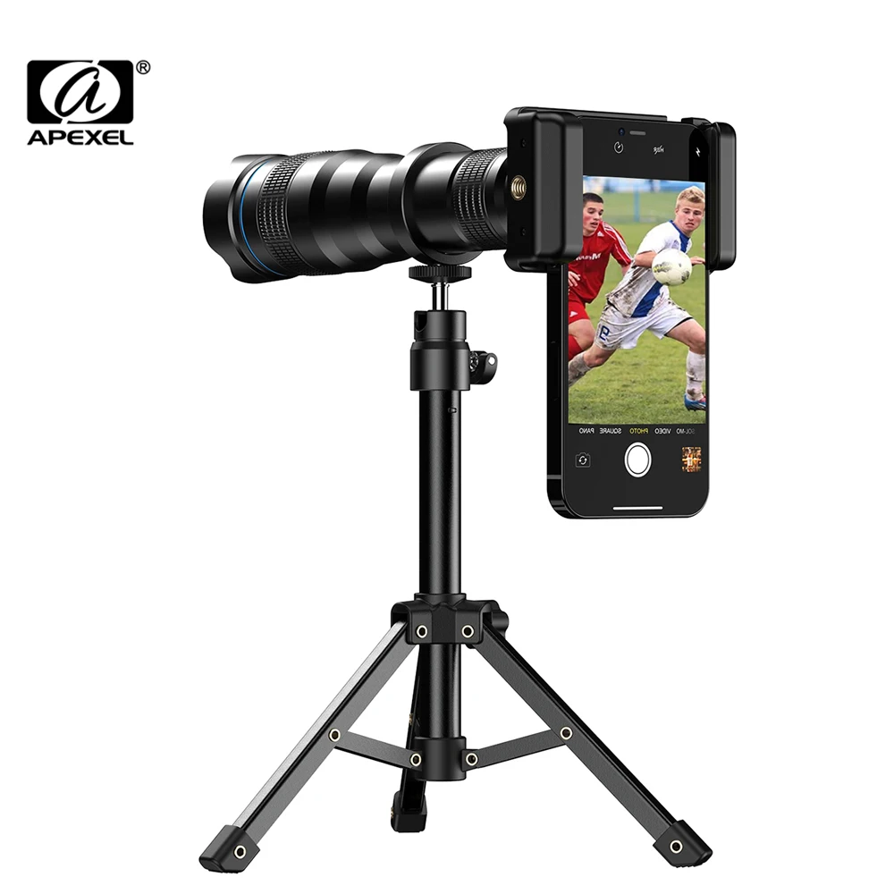 

APEXEL 36X High Magnification Monocular Long Range Phone Telescope Telephoto Lens For Smartphones Hunting Camping Traveling