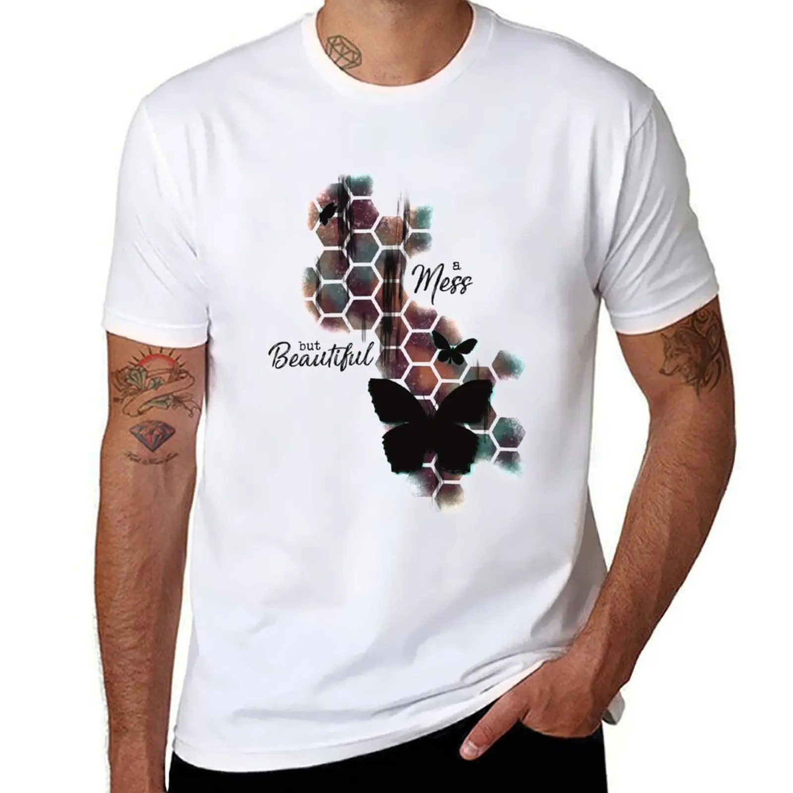 

Beautiful Mess T-Shirt black cotton t-shirt plain for man package cotton t shirt man T-Shirt