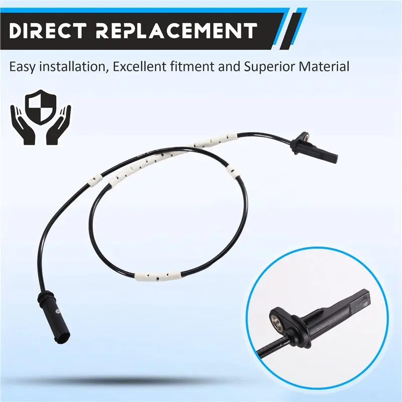 Compact For BMW F22 220I F30 320I 328I F32 F45 F46 F80 F82 F83 4PCS Front& Rear ABS Wheel Speed Sensor 34526869320 34526791226