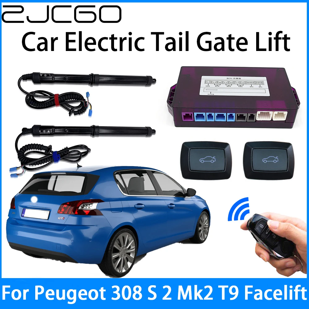 

ZJCGO Car Power Trunk Electric Suction Tailgate Intelligent Tail Gate Lift Strut For Peugeot 308 S 2 Mk2 T9 Facelift 2016~2021