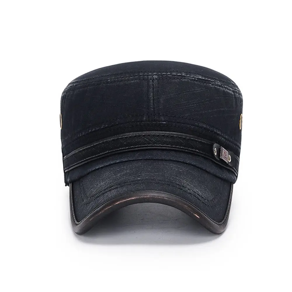 Casual Adjustable Cotton Peaked Cap Baseball Cap Cadet Hat Sun Cap