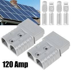 2Pcs 120A Anderson Style Plug Connectors DC Power Solar Caravan Motorcycle Socket Battery Charging Adapter Accessories