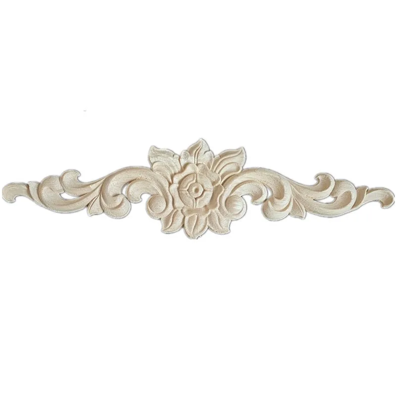 

2PCS 20-52cm European Wood Floral Carving Applique Decoration Accessories Furniture Vintage Home Decor Figurines Miniatures