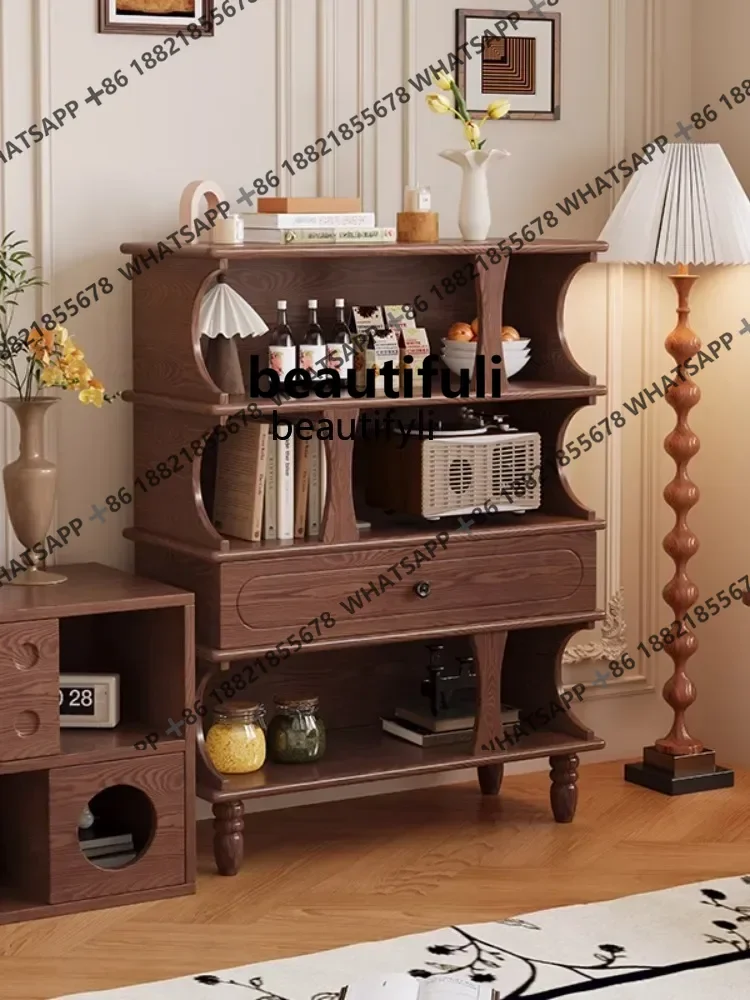 Solid Wood Bookcase Home Bookshelf Modern Storage Living Room Display Organizer Cabinet