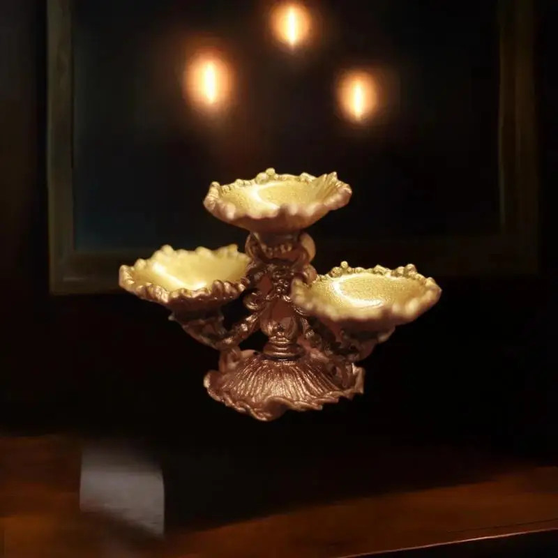 

Retro Luxury 1/12 Scale Dollhouse Fruit Plate Model - Miniature Dessert Plate For Doll Home Decor Micro Scene Ornament