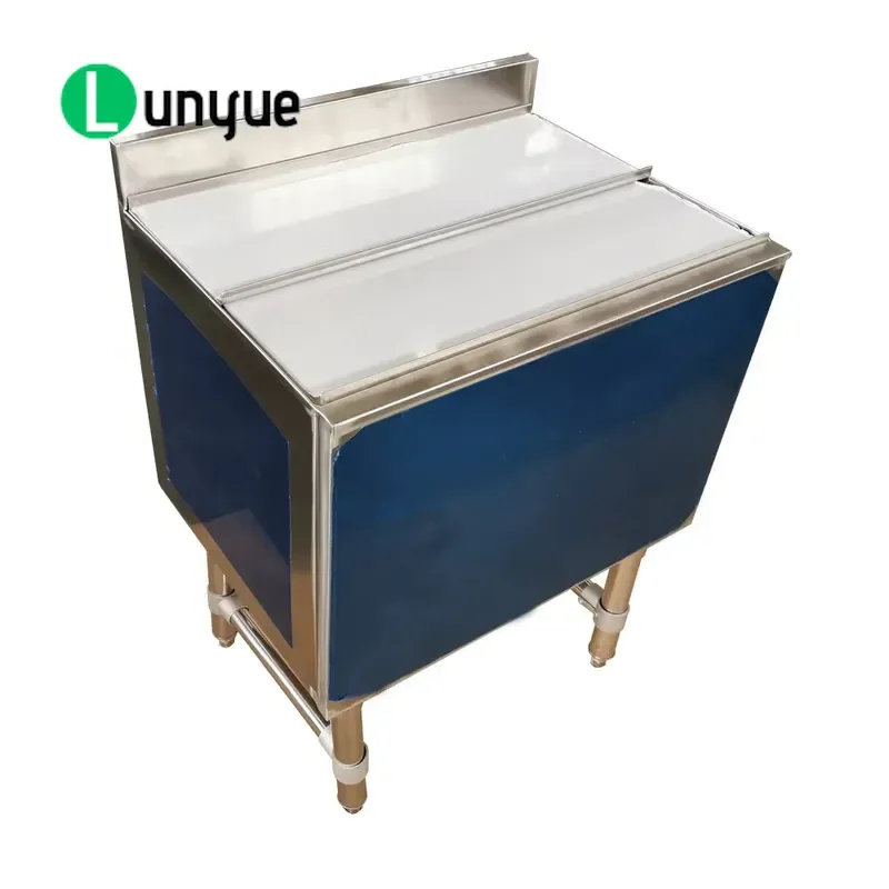 304 Stainless Steel Commercial Freezer Quick Rail 3 Inch Splash Proof Sliding Cover Plug-in Installation for Hotel Kitchen