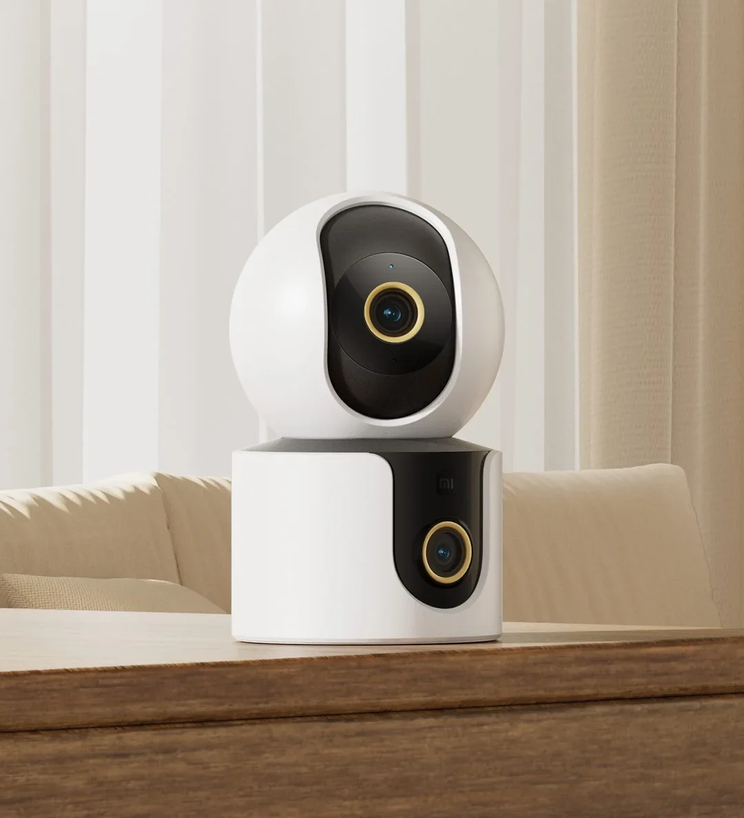 Xiaomi Smart Camera C500 Doppia lente PTZ 360 °   Rilevamento animali e volti 4 milioni di pixel Visione notturna a colori WiFi 6 per l'app MiHome