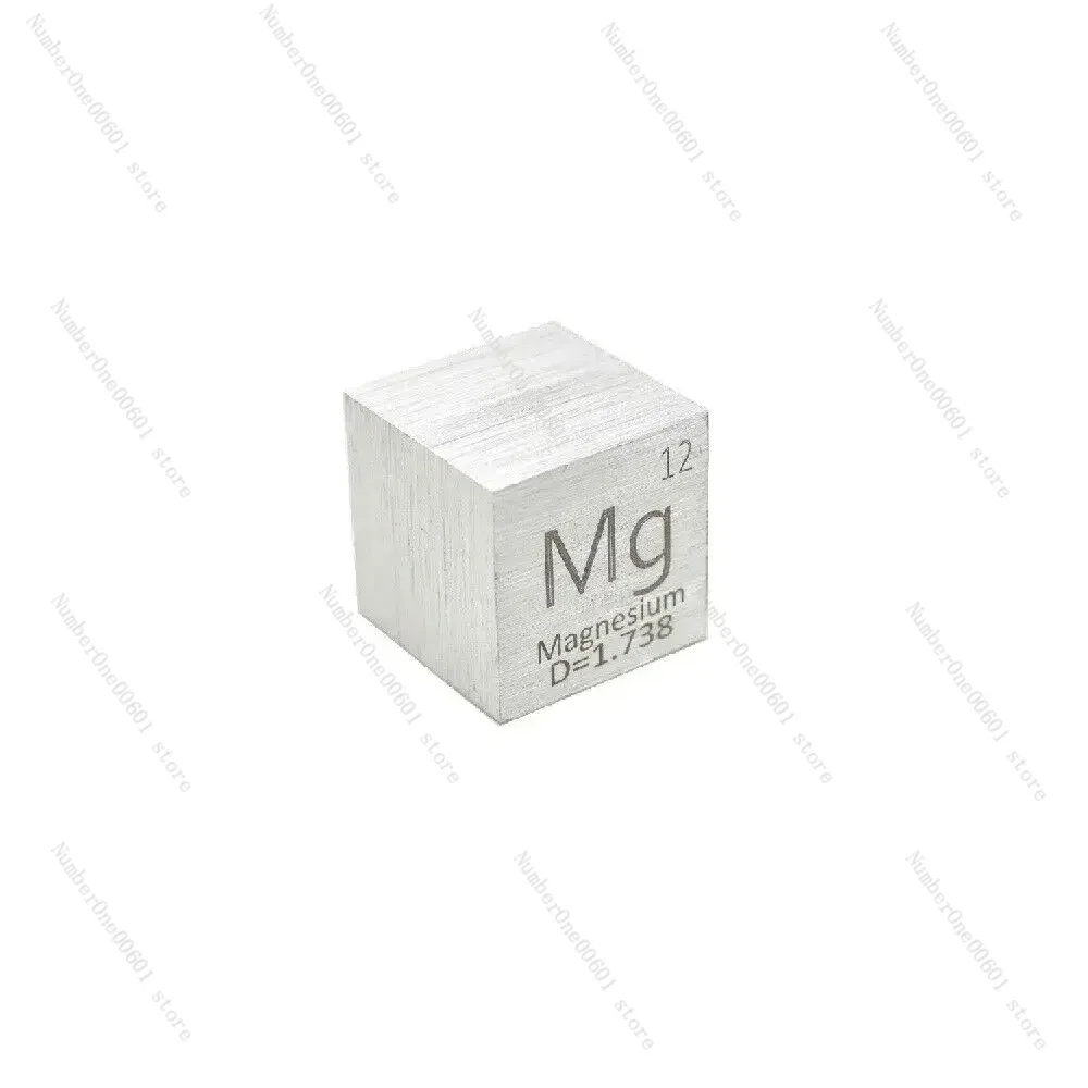 Magnesium Metal 10mm Density Cube 99.99%