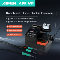 AIFEN-A99HD Precision Tweezers Soldering Station Double-Head Clip-Type Soldering Iron 210/245 Handle Soldering Rework Station