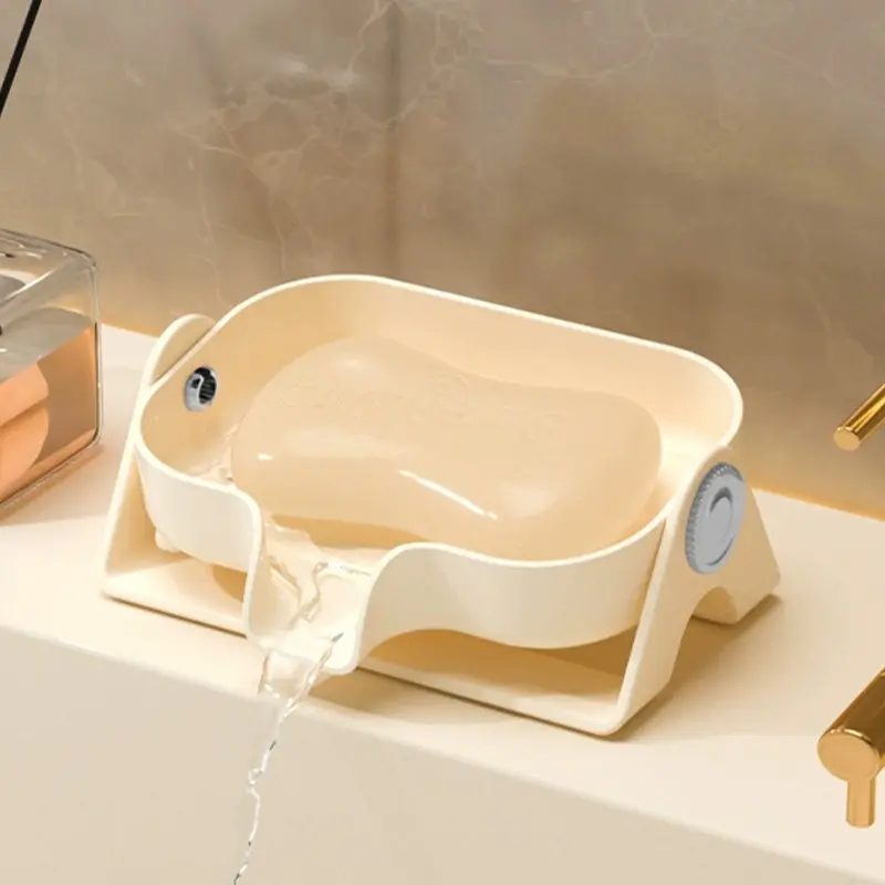 Double-layer Laundry Soap Box Household Draining Water Soap Box Simple Large-sized Creative Handmade Soap Rack Bathroom Holder
