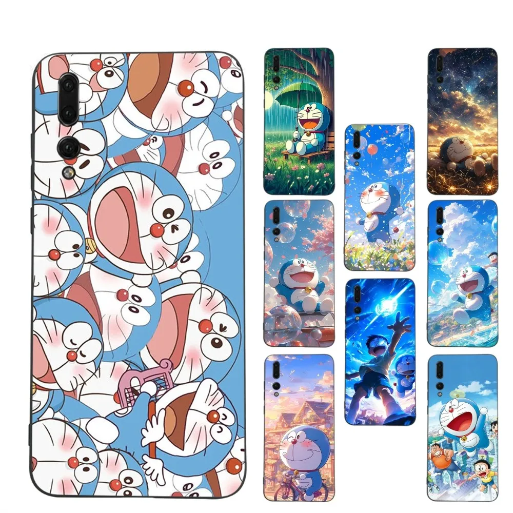 Japanese Cartoon D-Doraemon Phone Case For Huawei P 8 9 10 20 30 40 50 Pro Lite Psmart Honor 10 Lite 70 Mate 20lite