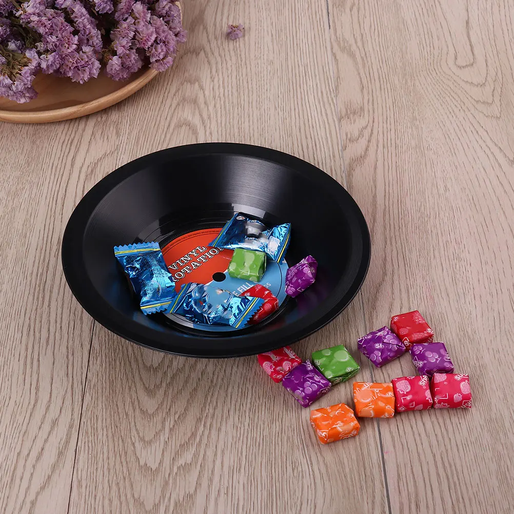 Cuencos de vinilo Retro para niños, Material duradero, aperitivos de frutas, servidor C y, plato de crema fácil, tazón de palomitas de maíz reutilizable, 2 uds.