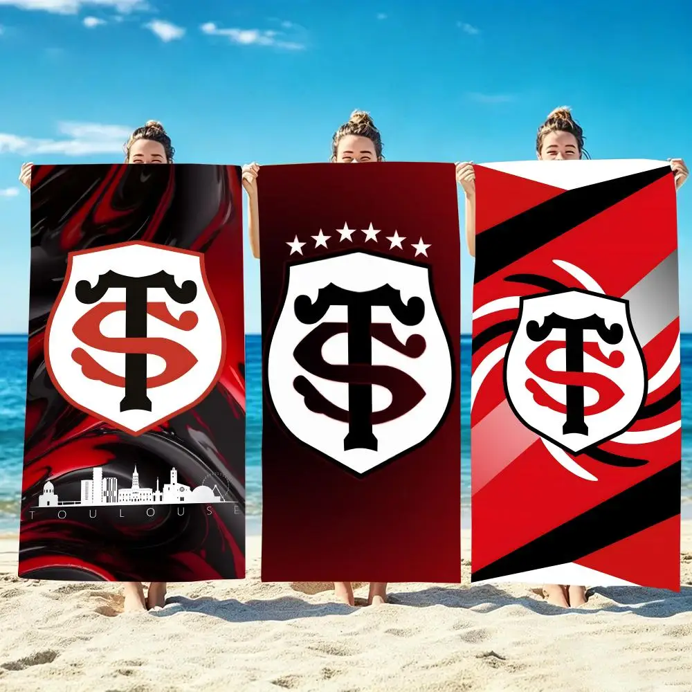 S-Stade Toulousain Towel Microfiber beach towel, quick-dry, sand-free, ultra-fine fiber, super soft.