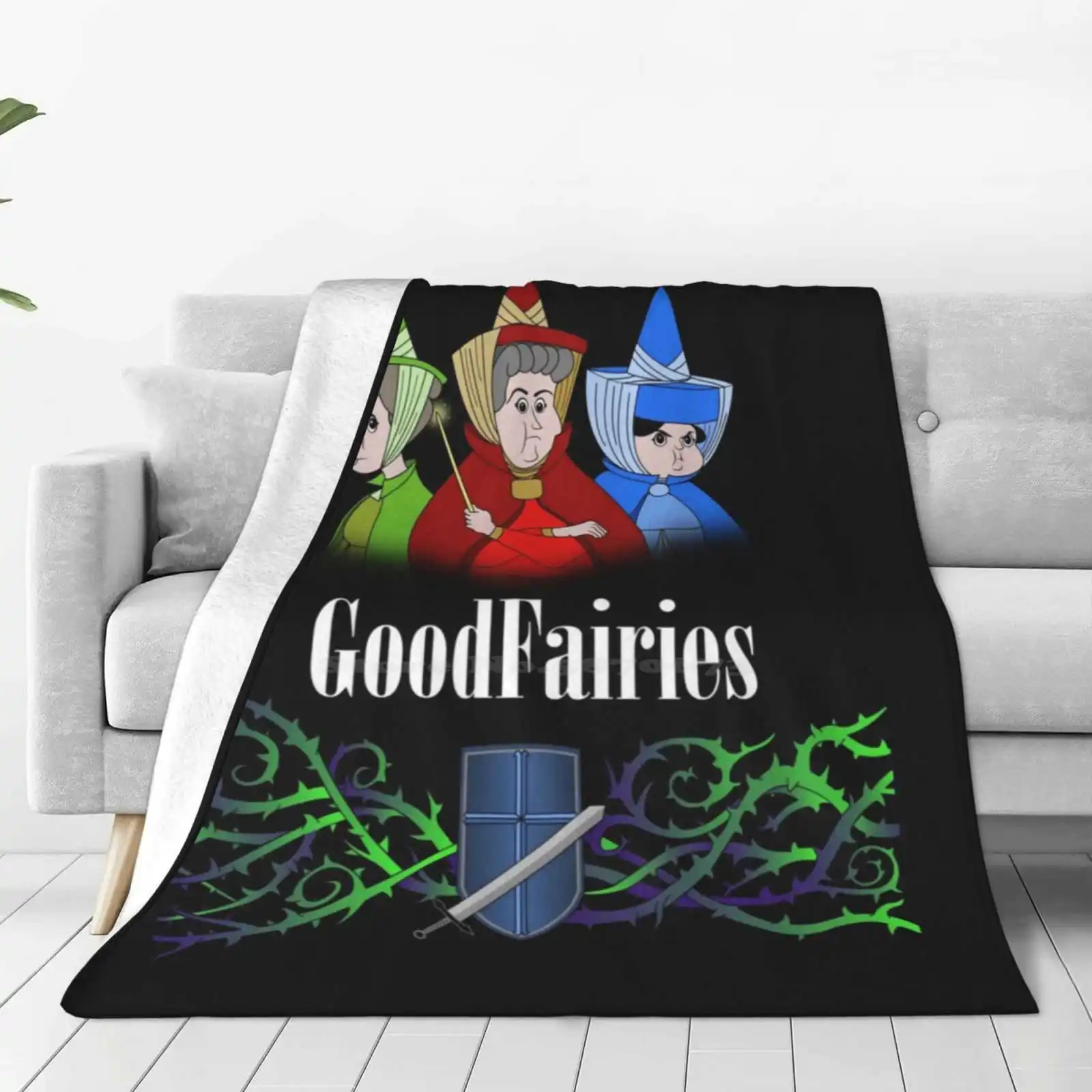 The Good Fairies Latest Super Soft Warm Light Thin Blanket Good Fellas Good Fairies Fairy Godmother Flora Fauna Merryweather