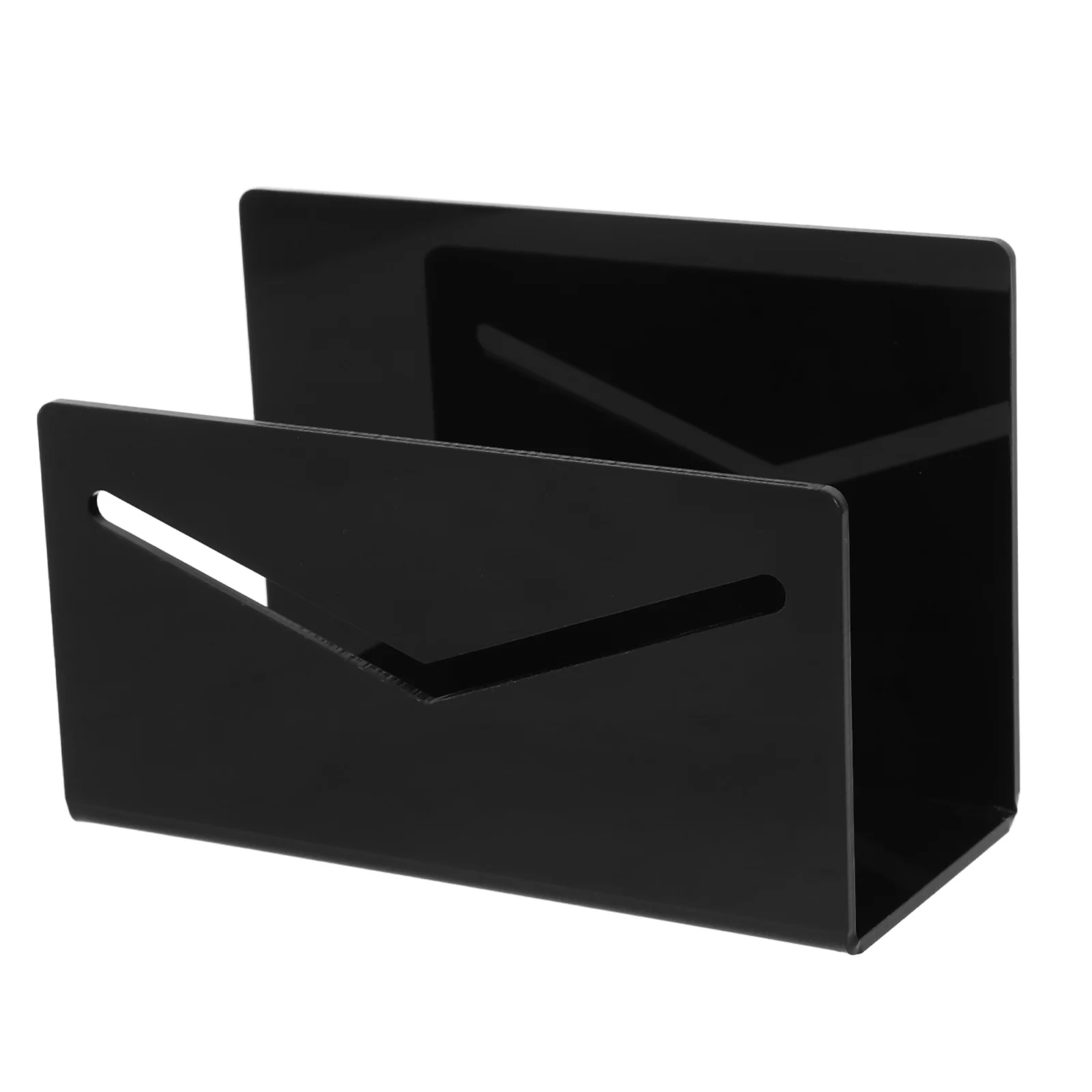 Mail Organizer Acrylic Holder for Desk Letter Holders Desktop 1530X1000X650CM Rack Sorter Black