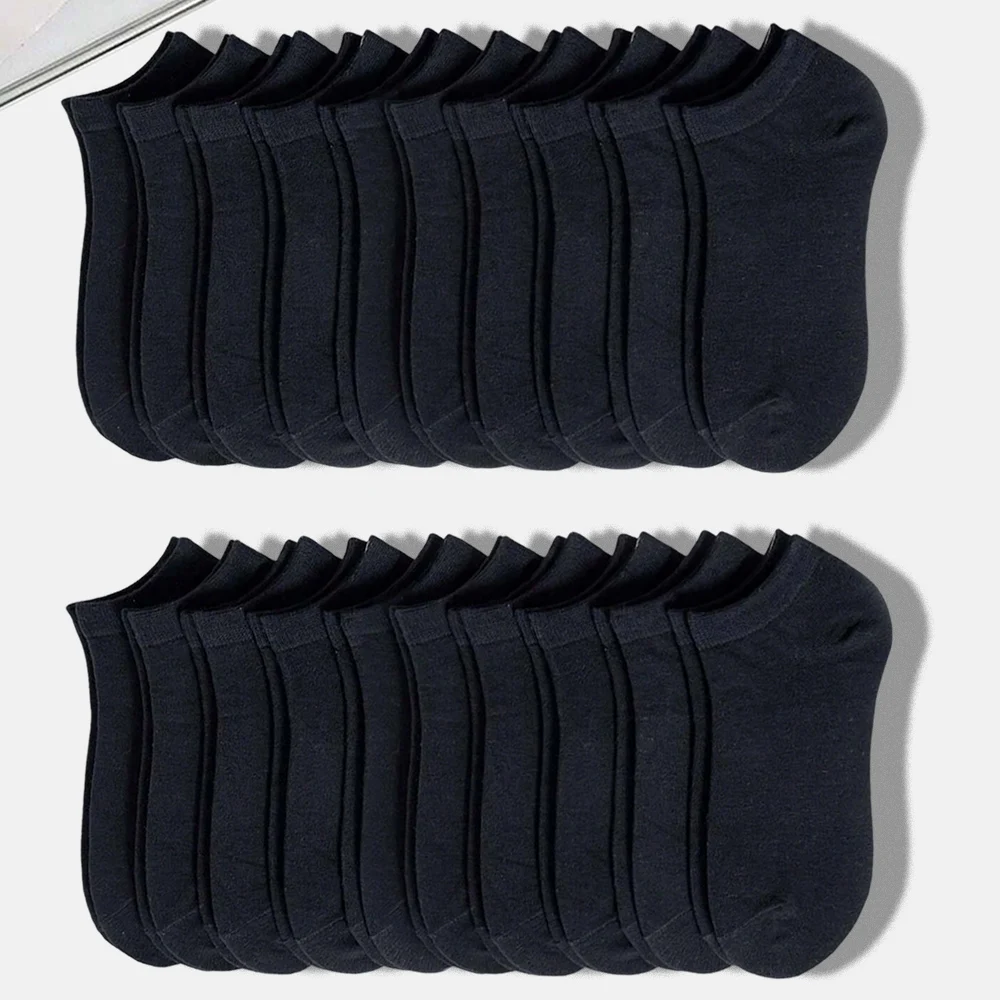 Wear single shoes without revealing the edges! Basic solid color invisible boat socks with anti slip and non falling heel