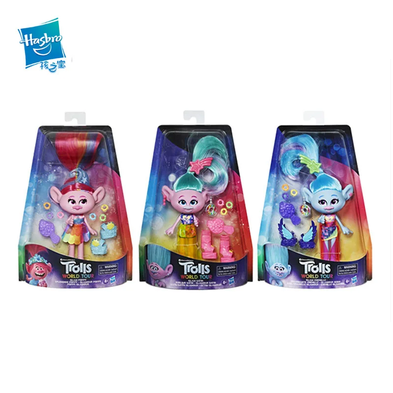 

Hasbro сокровище тролли 2, модный музыкальный эльф, роскошная коллекция макового платья, фигурка, подарки для мальчиков и девочек E6569