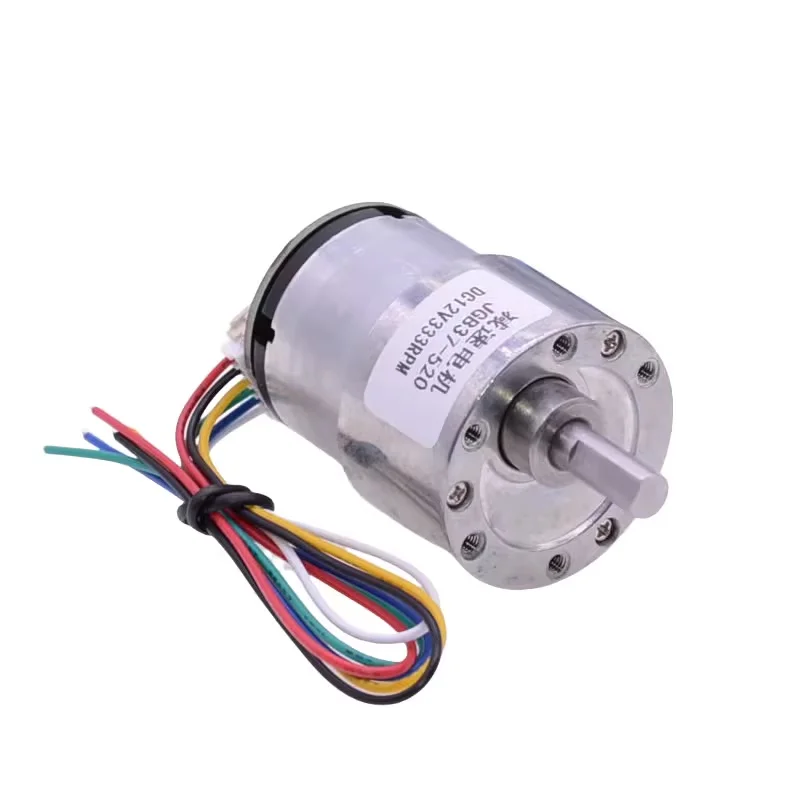 JGB37-520 Encoder Motor DC Gear Motor,DIY Smart Car,Intelligent Device 12V Motor