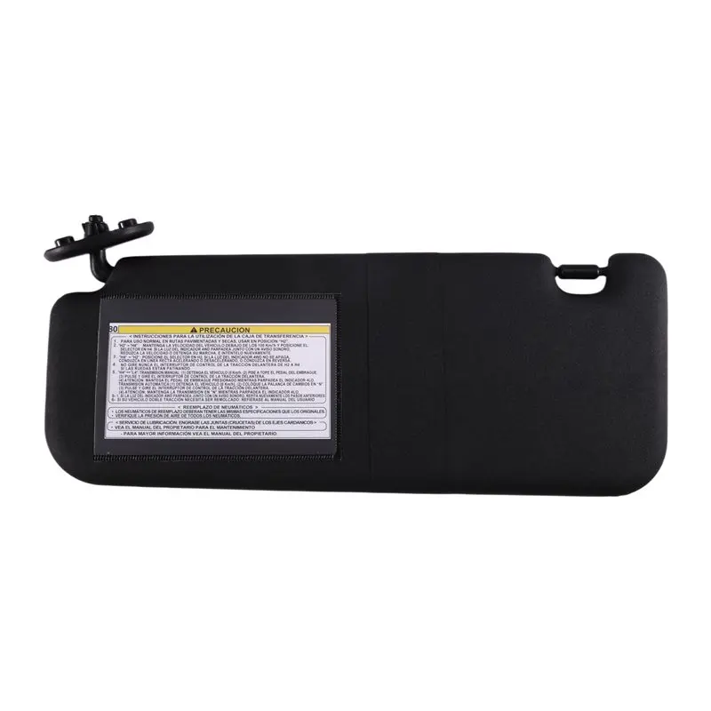 A99F-Black Side Sun Visor 74320-0KB00-C0 74310-0KC30-C0 For Toyota Hilux Revo Rocco Rogue 2WD 4WD 2015-2022 Fit Left