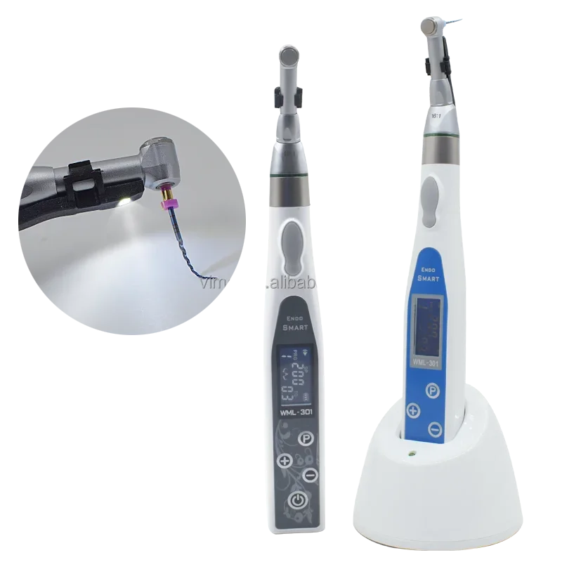 

Dentals Equipments Wireless LED Endos Motors With 16:1 Contras Angle Endodontics Electrics Root Canals Endomotors 9 Modes