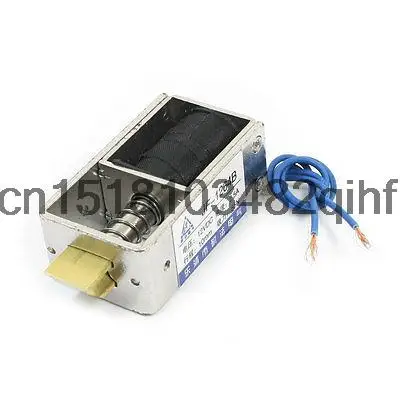 DC 12V 2.5A Spring Loaded Linear Door Locking Solenoid Electromagnet 10mm 55N