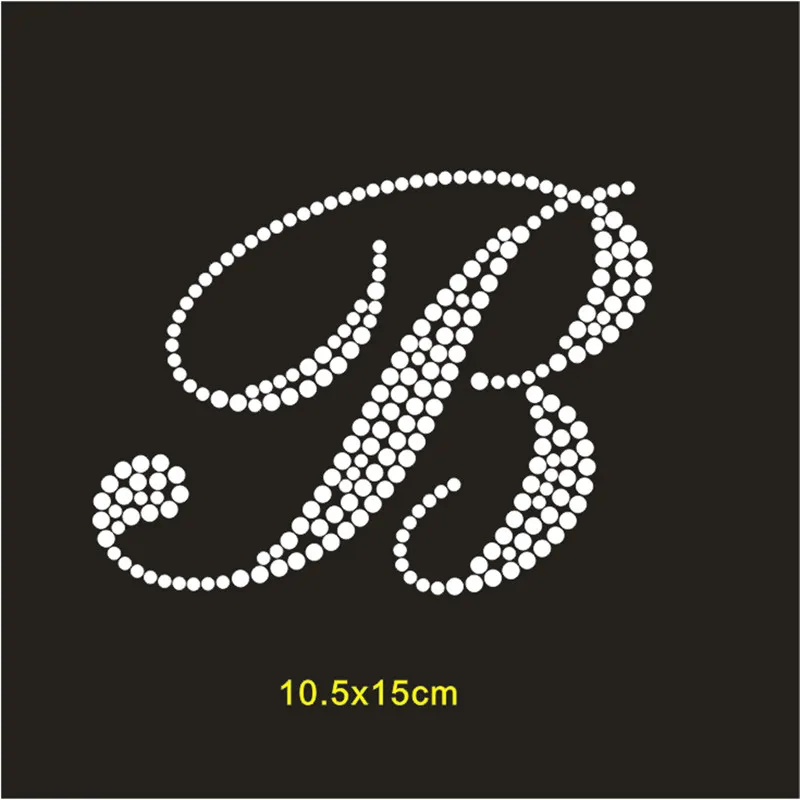 Rhinestone Iron On Letter Bedding Hot Fix Crystal Patch Custom Strass Applique Pillow Heat Transfer Stickers Accessories