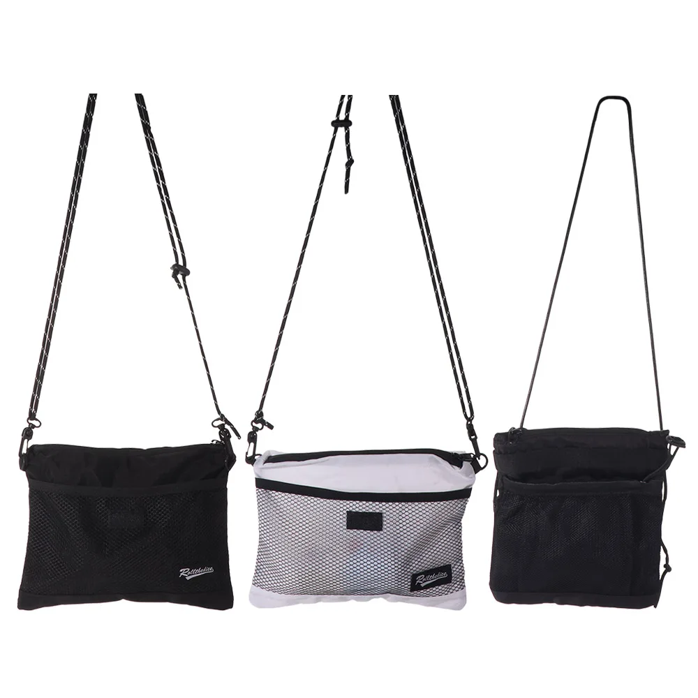 

Durable Large Capacity Phone Bag Letter Korean Men's Shoulder Bag Purse Wallet Adjustable Small Square Bag Youth