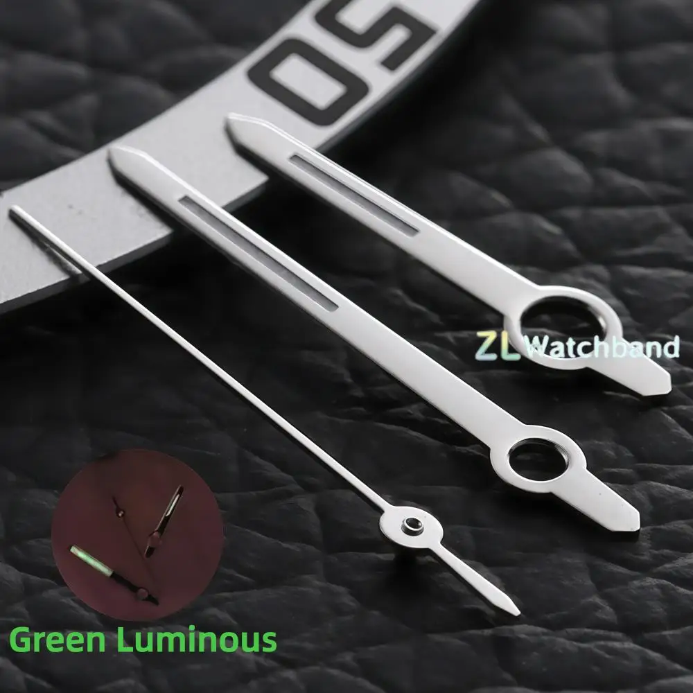 1 Set Watch Hands Polished Silver Gold Green Bright Luminous for Citizen 8200 Movement Parts for Watchmaker Accessories