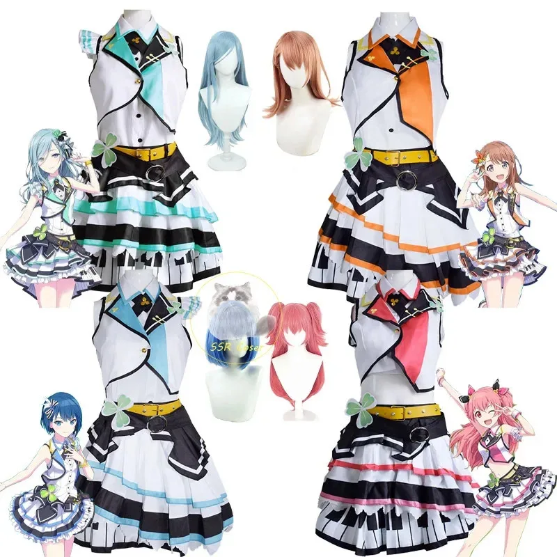مشروع Sekai المرحلة الملونة! الفذ. المزيد من أزياء القفز Kiritani Haruka Hanasato Minori Momoi Airi Hinomori Shizuku التأثيرية؛ 2 ك،
