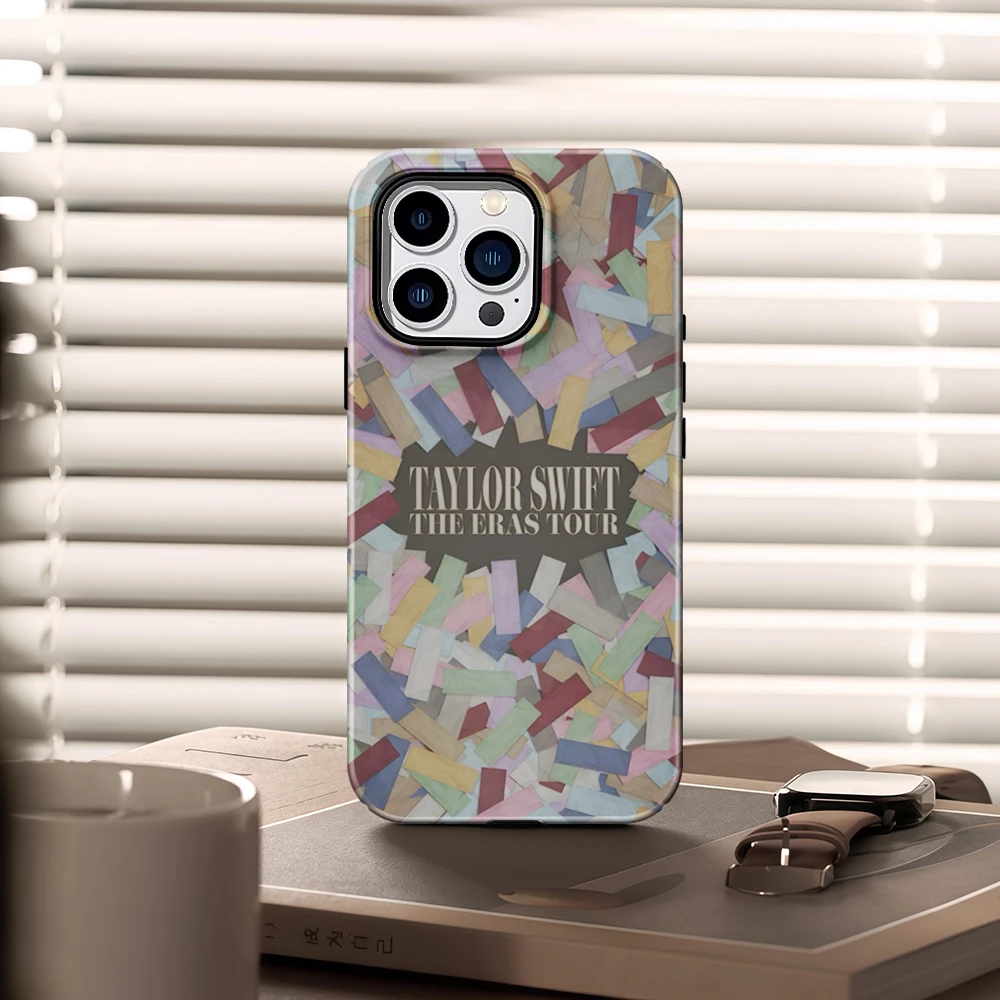 KASEO Matte Bumper for Magsafe Case for IPhone 17 16 15 14 Plus 13 Pro Max Shockproof Hard PC The Eras Tour Confetti Cover