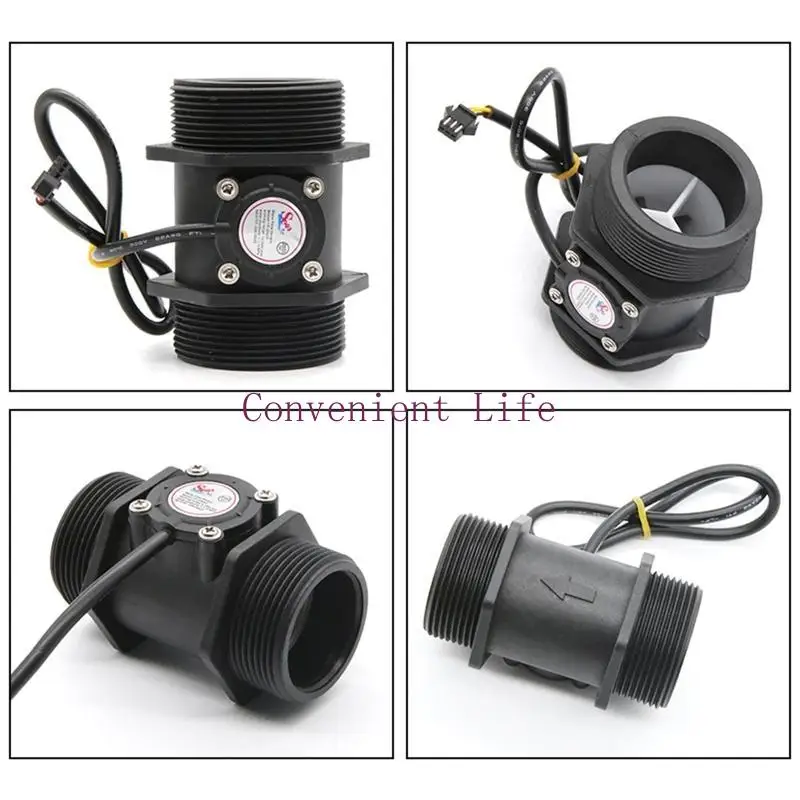 

L1EE Quick Water Hall Effect Flowmeter Fluid Meter Counter Measuring 3-12000 h Easy Installation